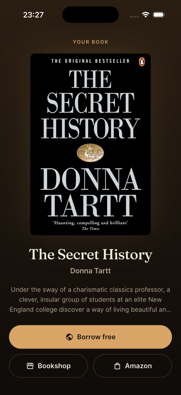 Book discovery in Paguely