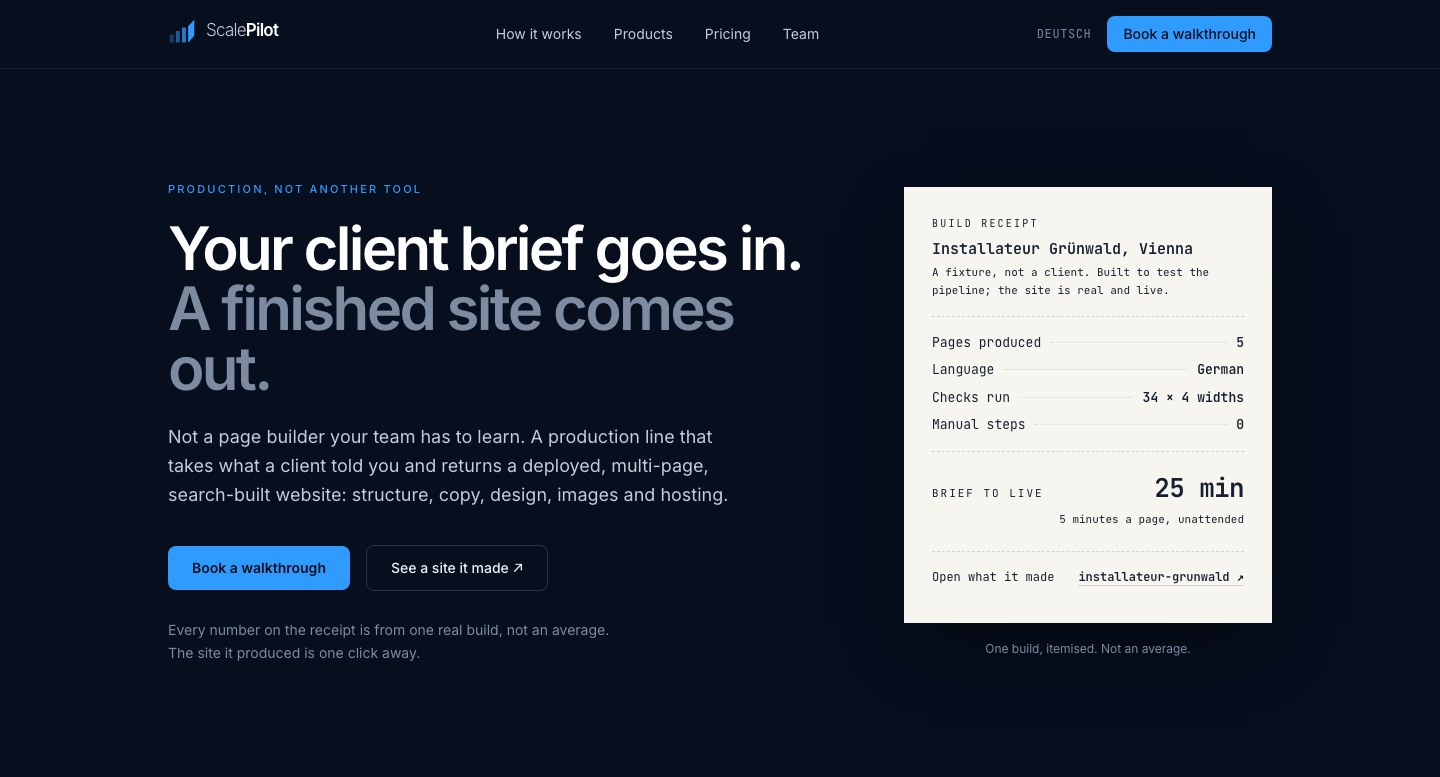 ScalePilot agency website